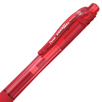 Pentel EnerGel X Retractable Liquid Gel Rollerball Pen, 0.5mm Fine Needle Point, Red Ink, Box of 12