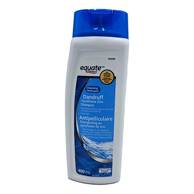 Equate Shampooing nettoyant antipelliculaire au pyrithione de zinc 400 ml