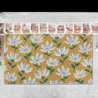 Coir Door Mat Shasta Daisy 18 X 30