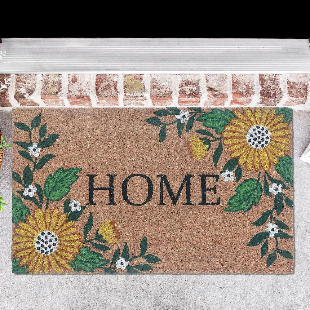 Coir Door Mat Sunflower Home 18 X 30