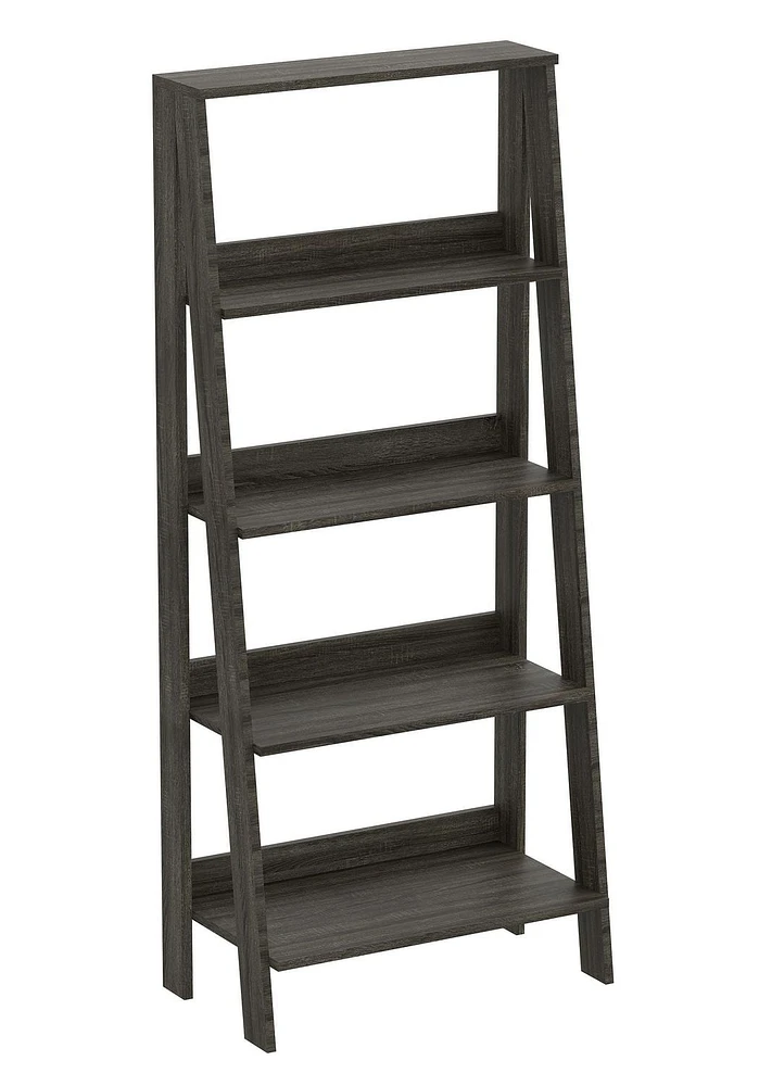 Safdie & Co. Wall Shelf 55H Dark Grey 5 Tier