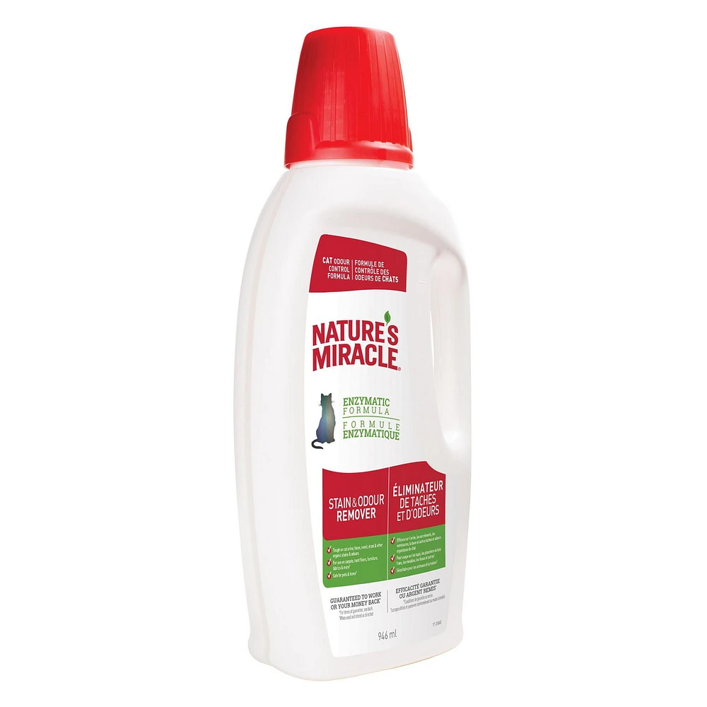 Nature’s Miracle Stain And Odour Remover Cat, Odour Control Formula, Spray 946ml