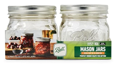 Ball Collection Elite Pint Jars, Wide Mouth