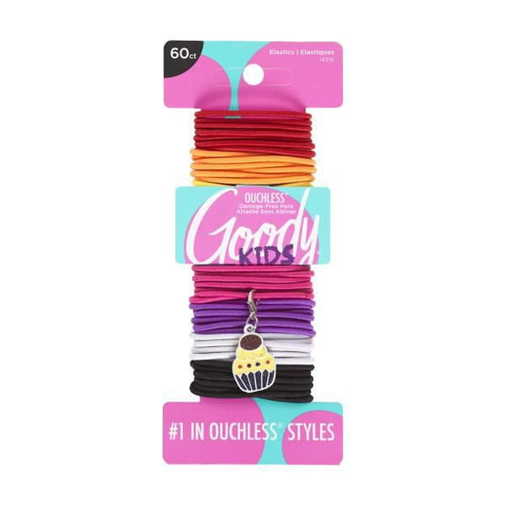 Goody Kids Ouchless Elastics - Breloque Bonus - 60Ct Goody Kids Elastics