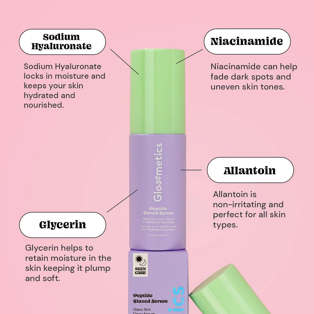 Peptide Glaze Serum - 45ml, Glass Skin Dewy Serum to hydrate and illuminate