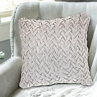 Monica Briaded Cushion Ivory 18 X 18 - Set of 2