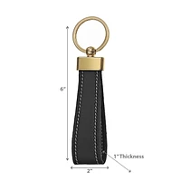 PU Leather Key Chain Black