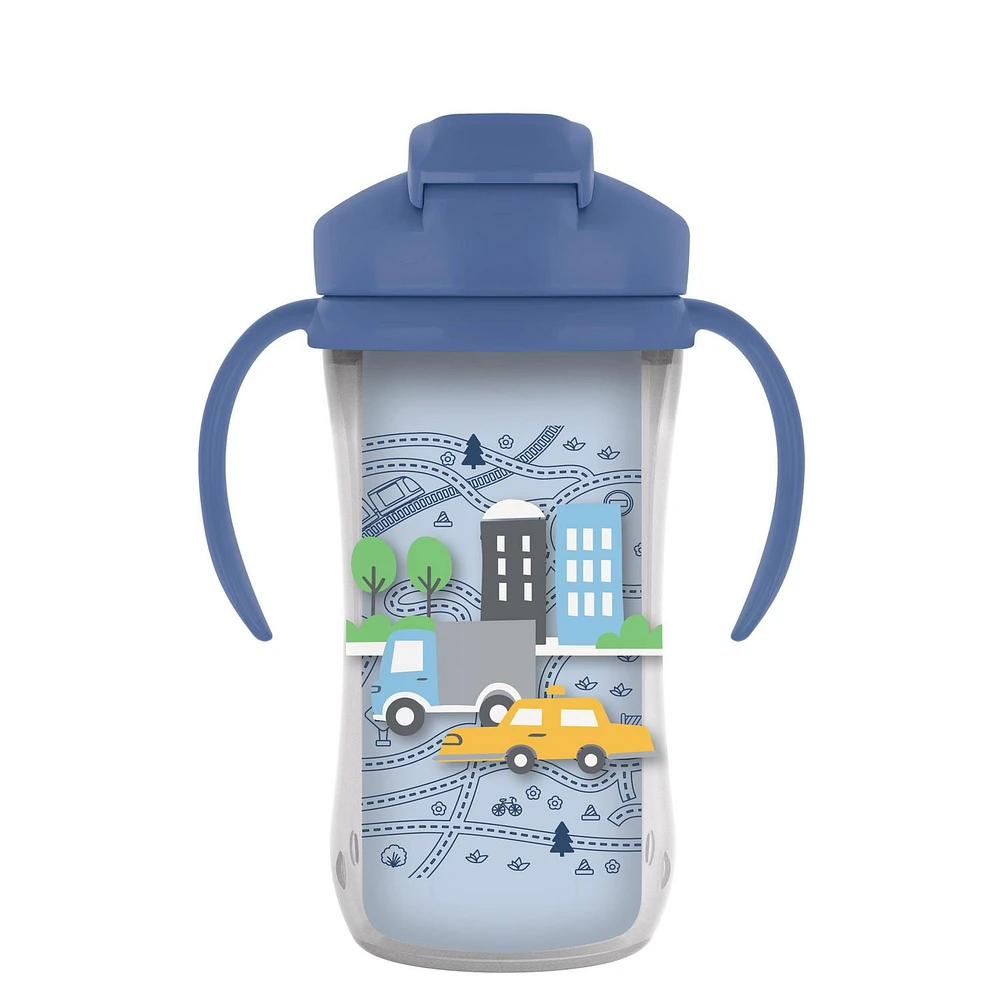 Parent’s Choice Insulated Sippy Cup with Straw and Handles, 300 mL, 1 pack, 12m+