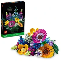 LEGO Icons Wildflower Bouquet Set - Artificial Flowers with Poppies and Lavender, Adult Collection, Unique Home Décor, Botanical Piece for Anniversary Gift, 10313, Includes 939 Pieces, Ages 18+