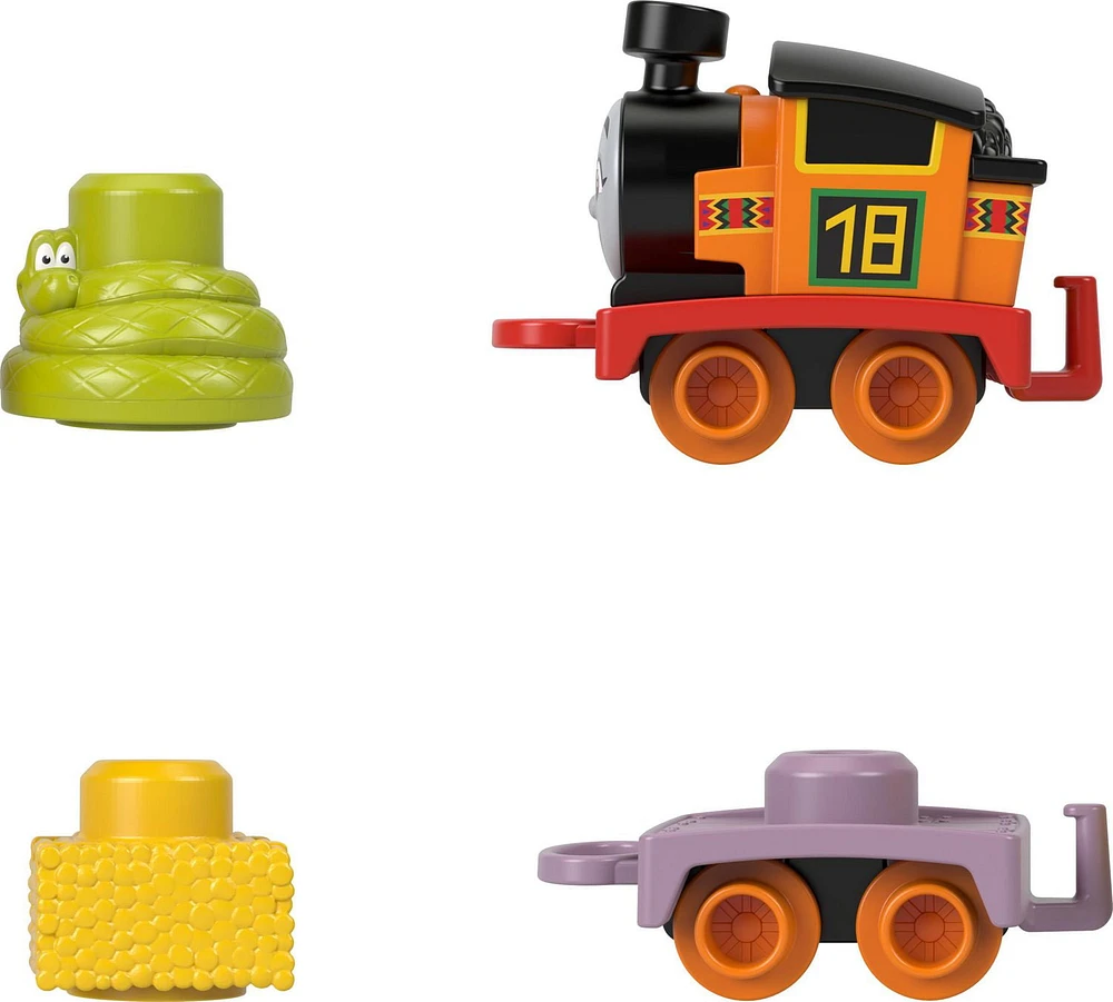 Thomas & Friends My First Nia Push-Along Toy Train with Stacking Cargo for Toddlers