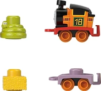 Thomas & Friends My First Nia Push-Along Toy Train with Stacking Cargo for Toddlers