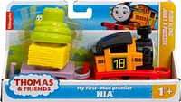 Thomas & Friends My First Nia Push-Along Toy Train with Stacking Cargo for Toddlers