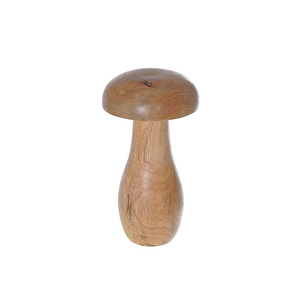 Mango Wood Decorative Mushroom Large