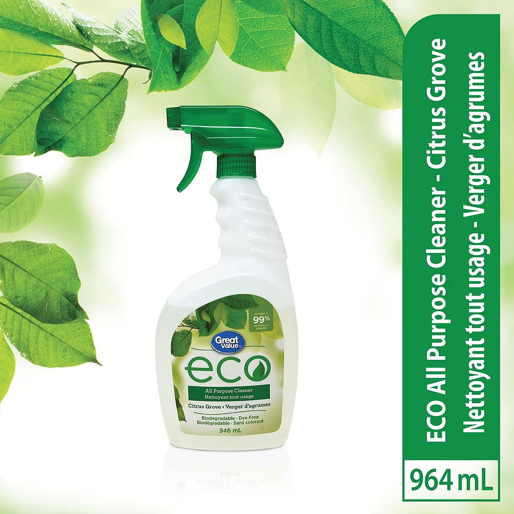 Great Value ECO Citrus Grove All Purpose Cleaner, 946 mL