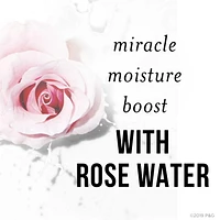 Shampooing hydratation amplifiée miracle Pantene Nutrient Blends avec eau de rose pour les cheveux secs, sans sulfate 285 ml