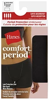 Boyshort avec protection contre les fuites abondantes Hanes, paquet de 1 Taille P - 2TG