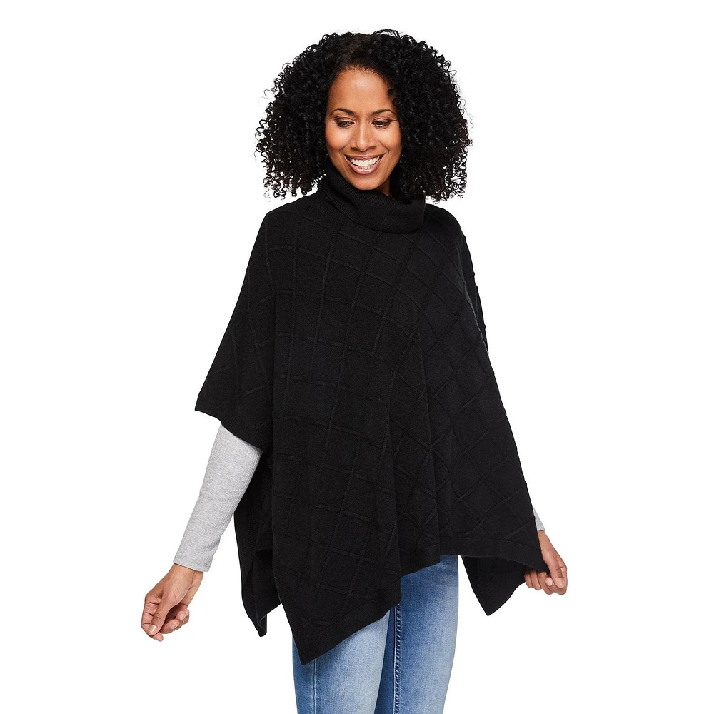 Iyla Women's Cable Knit Poncho