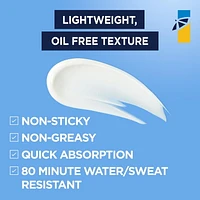 Garnier Ombrelle Sport Endurance Lotion solaire, SPF 30, Compacte à large spectre haute protection, résistante à l'eau et à la sueur, format voyage, hypoallergénique, non comédogène, 50ml