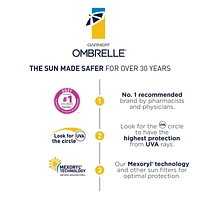 Garnier Ombrelle Écran solaire Complete Dry Touch FPS 60, visage et corps, peaux sensibles, résistant à l'eau, non gras, hypoallergénique, haute protection à large spectre UVA/UVB, 200 ml Écran solaire