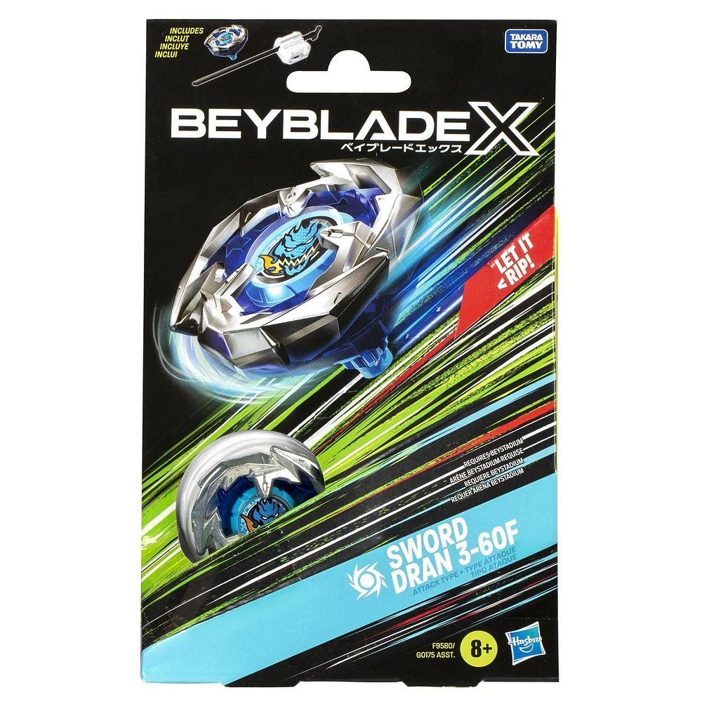 Beyblade X Sword Dran 3-60F Starter Pack Top and Launcher