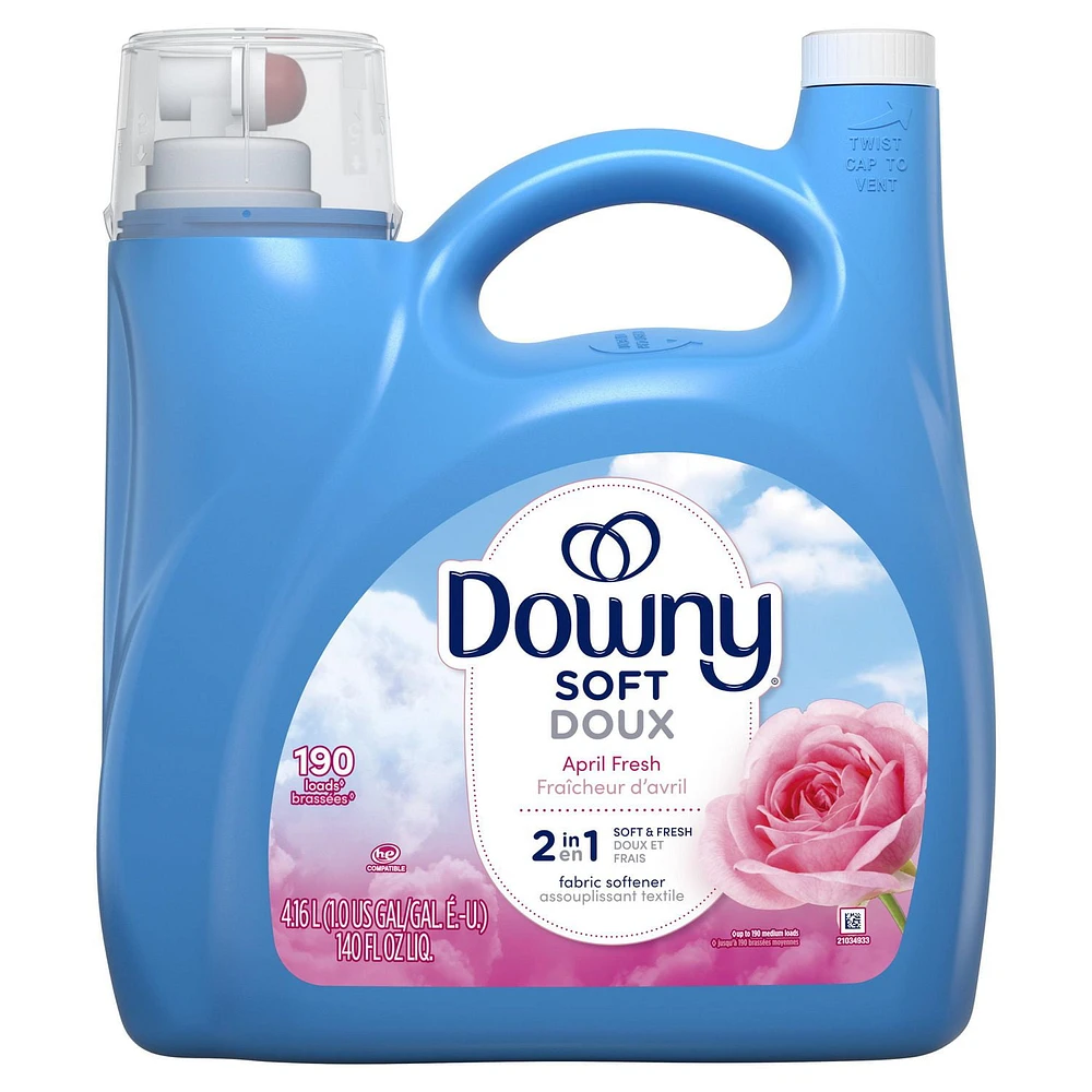 Downy Fabric Softener Liquid (Fabric Conditioner), April Fresh Scent, 4.16L