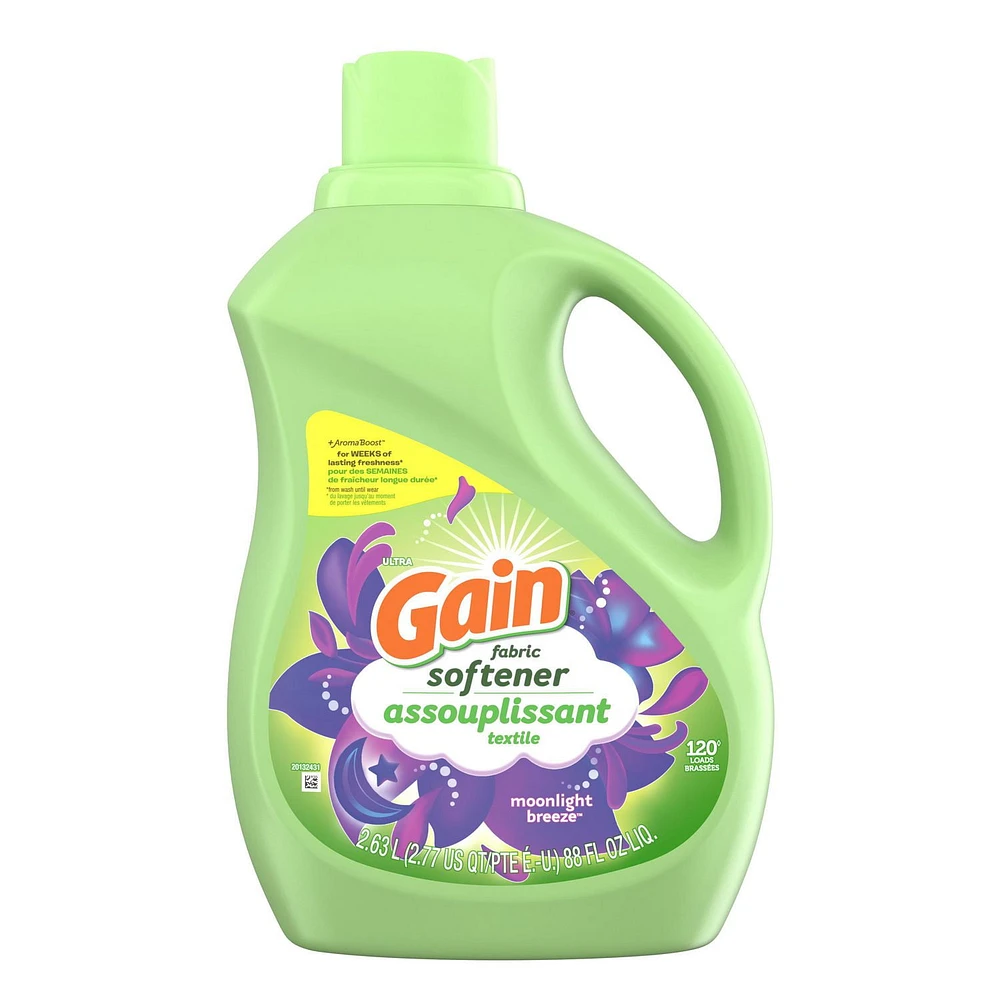 Gain Laundry Liquid Fabric Softener, Moonlight Breeze Fabric Conditioner, 2.63L