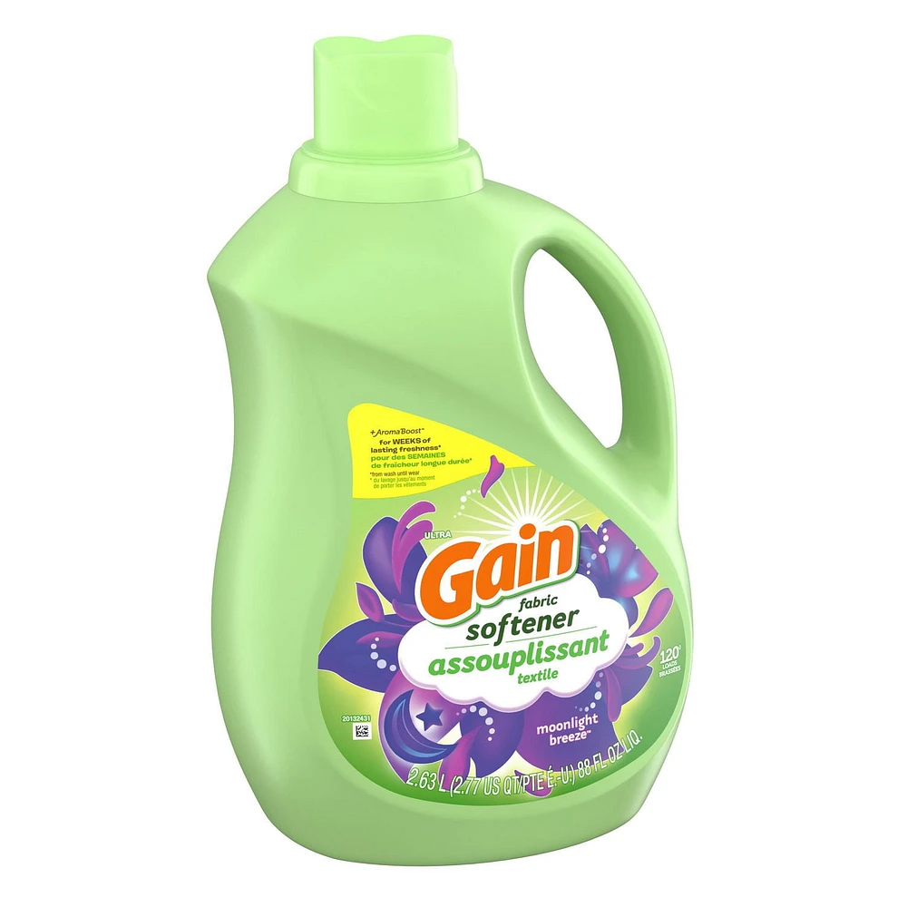 Gain Laundry Liquid Fabric Softener, Moonlight Breeze Fabric Conditioner, 2.63L