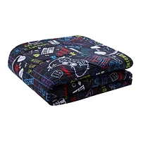 Mainstays Kids Gamer Glitch Bed in a Bag, Twin: 6 piece set & Double: 8 piece set