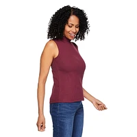 Iyla Women's Mock Neckline Rib Top