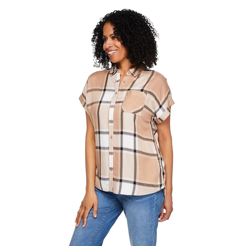 Iyla Women's Classic Plaid Shirt