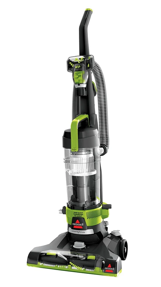 BISSELL PowerForce® Turbo Rewind Upright Vacuum with multi-cyclonic technology, Automatic Cord Rewind