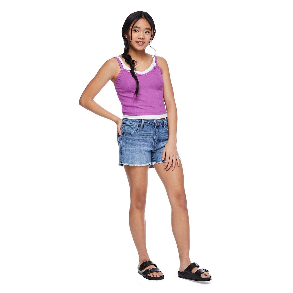 My Sister's Closet Girls' A-Line Denim Short, Sizes 7-18
