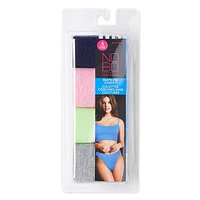 No Boundaries Women's Seamless Cheeky 4-Pack, Sizes S-XL