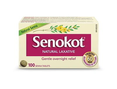 Senokot Natural Laxative 100 Tablets, Natural Senna Laxative                              100 Count