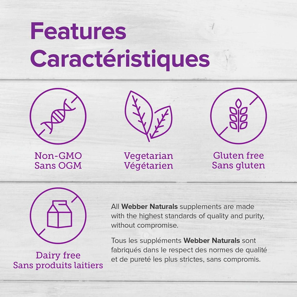 Webber Naturals Vitamine C+D3, 500 mg/500 UI 150+50 comprimés à croquer