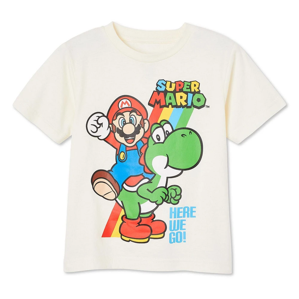 T-shirt à manches courtes Super Mario pour garçons