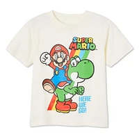 T-shirt à manches courtes Super Mario pour garçons