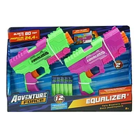 Adventure Force Equalizer 2 Pack Dart Blaster Set, 2 Dart Blasters