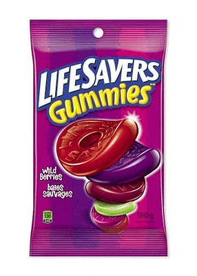 LifeSavers Gummies, Baies sauvages, bonbons gélifiés, sac, 180 g