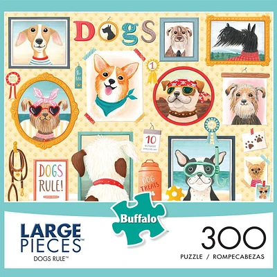 Buffalo Games - Large Pieces - Dog's Rule - 300 Piece Jigsaw Puzzle