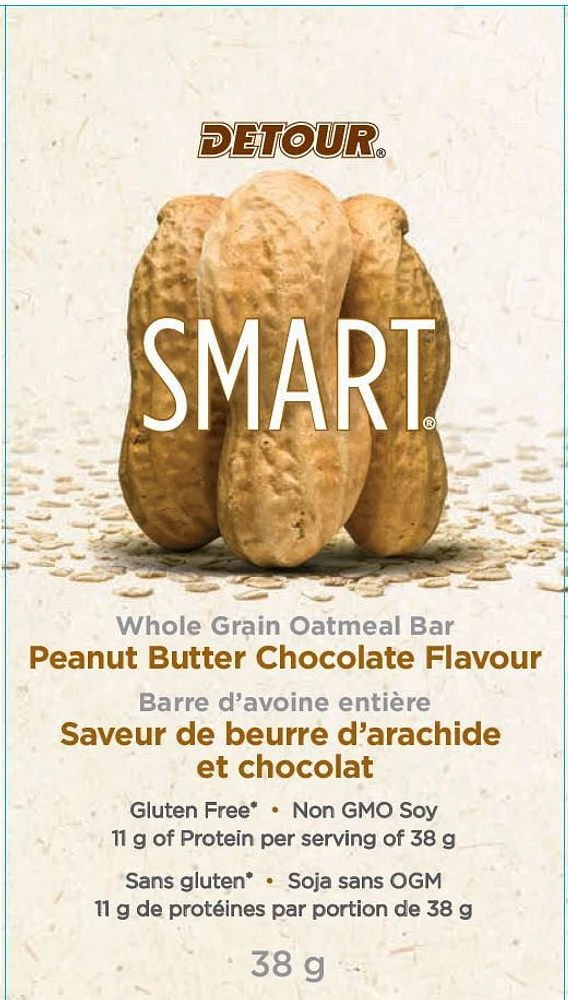 Detour Smart Peanut Butter Chocolate Protein Bars