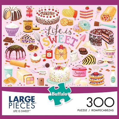 Buffalo Games - Large Pieces - Life is Sweet -300 Piece Jigsaw Puzzle