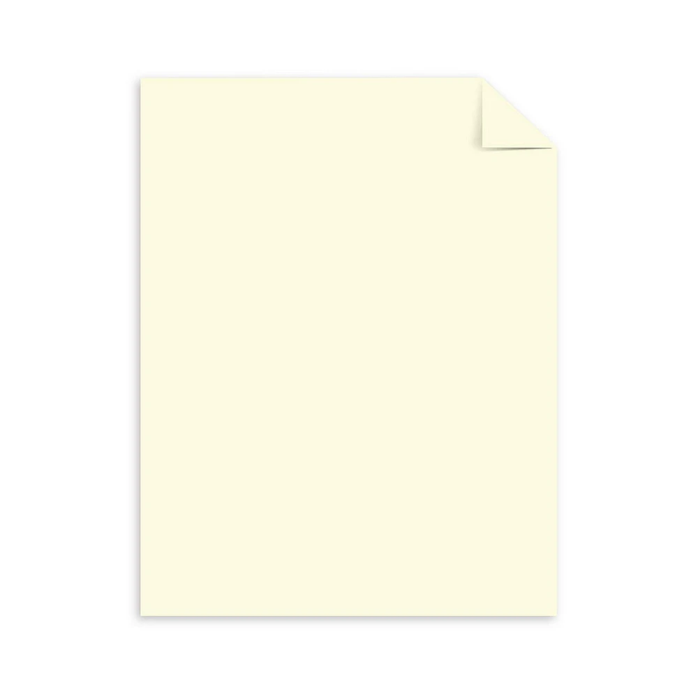 Astrobrights Cream Cardstock, 8.5” x 11”, 65 lb, 50 Sheets