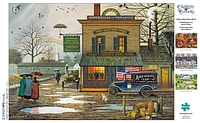 Buffalo Games - Charles Wysocki - Dampy Donuts on a Dreary Day - 300 Piece Jigsaw Puzzle