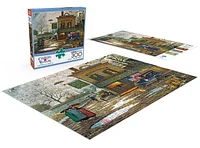 Buffalo Games - Charles Wysocki - Dampy Donuts on a Dreary Day - 300 Piece Jigsaw Puzzle