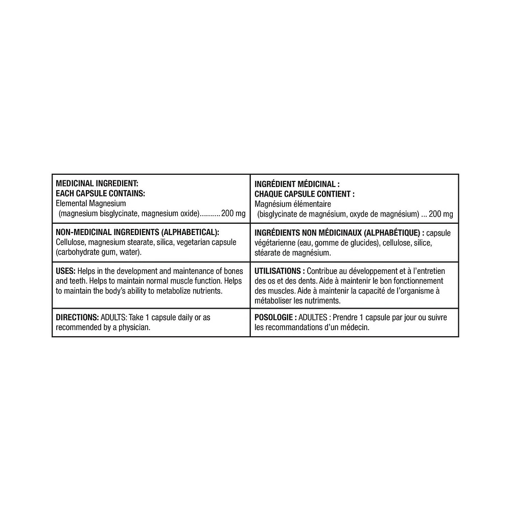 Spring Valley Magnesium Bisglycinate 200mg, 120 Capsules