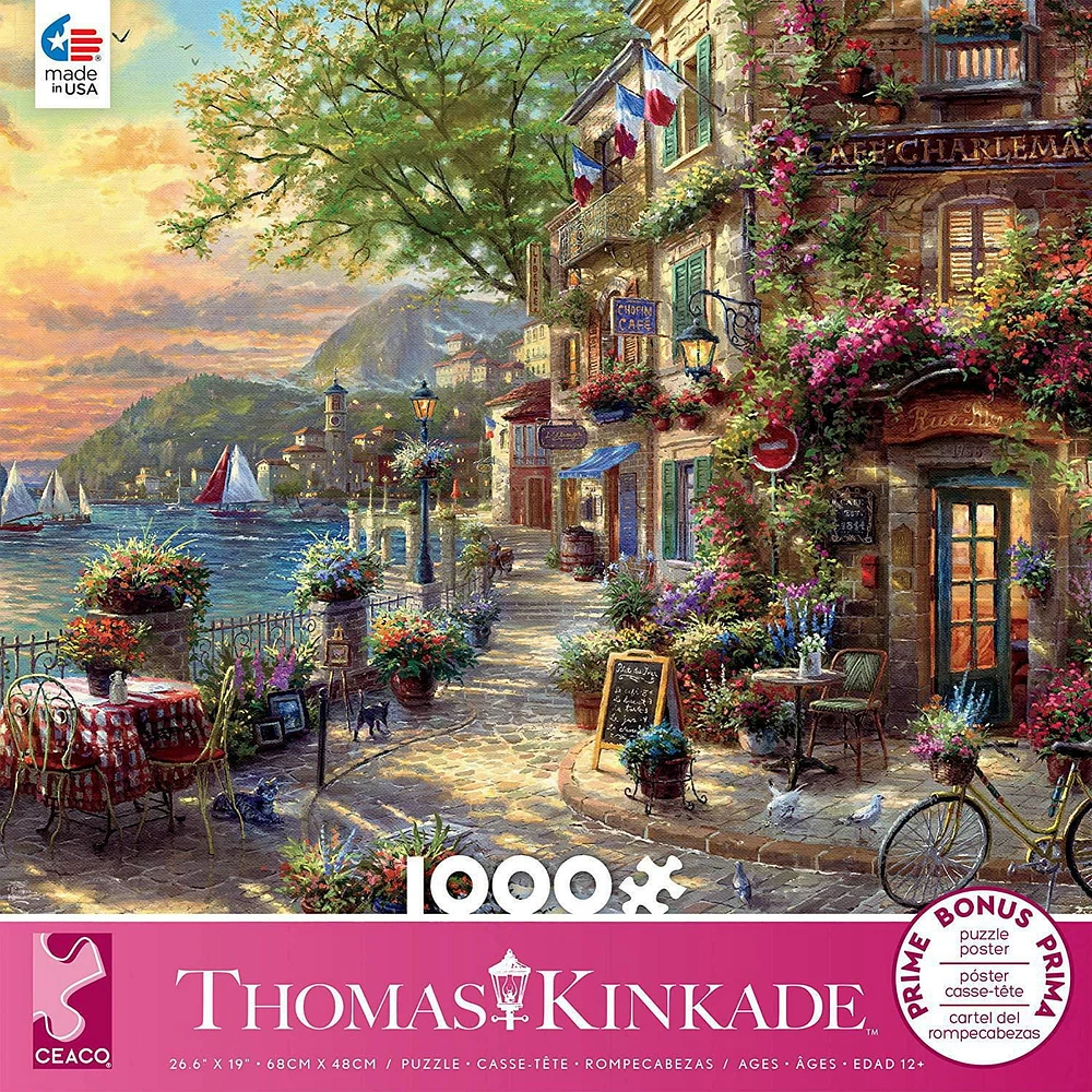 Ceaco: Thomas Kinkade - French Riviera Café  Jigsaw Puzzle (1000 pc)