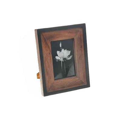 4X6 Black & Natural Finish Photo Frame