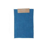 Solid Color Cheniile Bath Mat 20X28 Blue