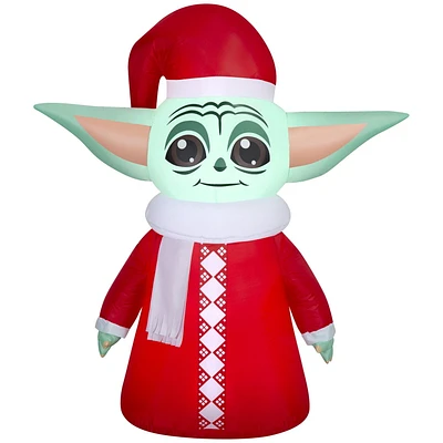 Christmas Inflatable Grogu™ in Red Outfit